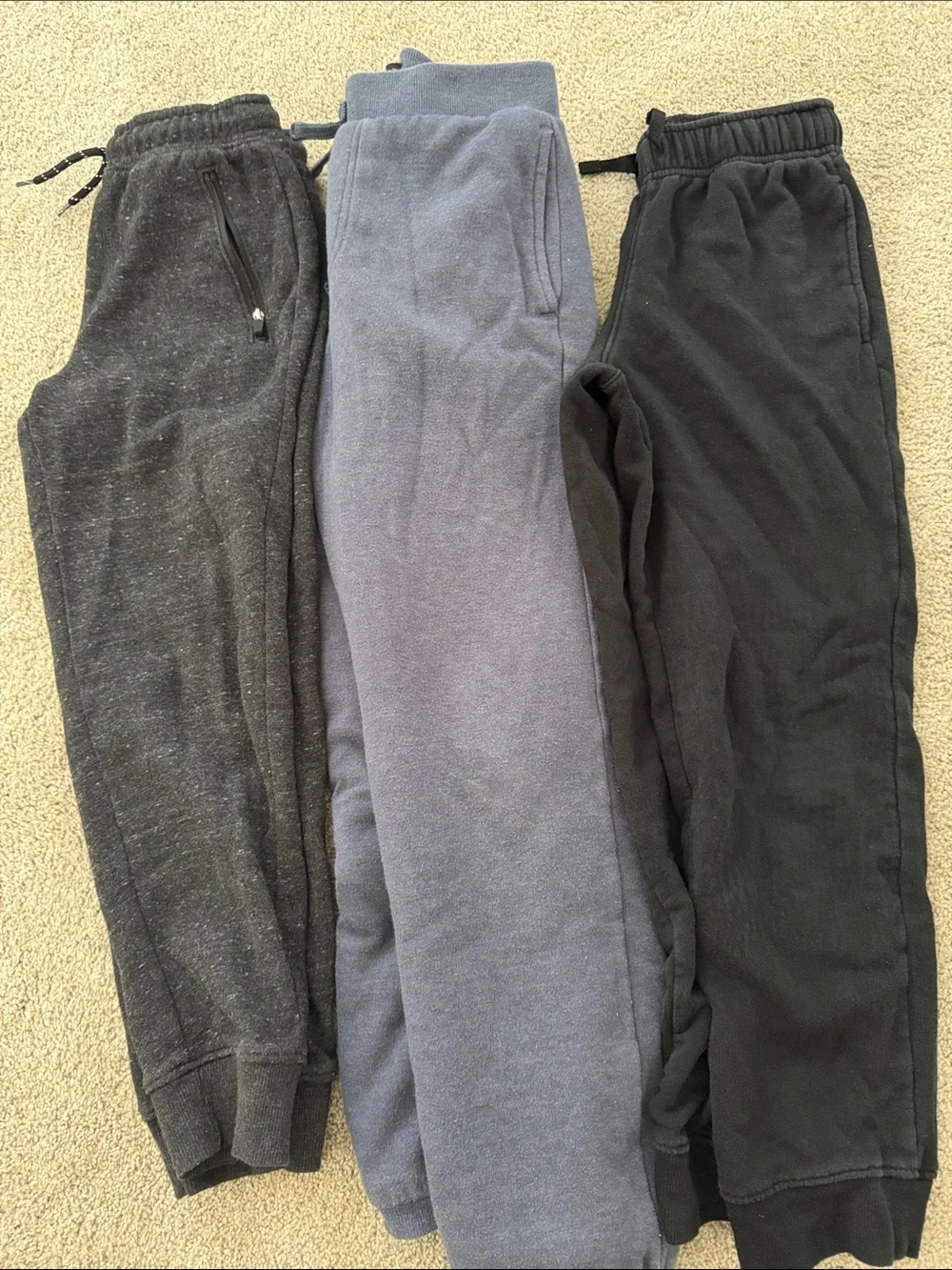 Kids Fleece Joggers - Black, Charcoal, Slate Blue